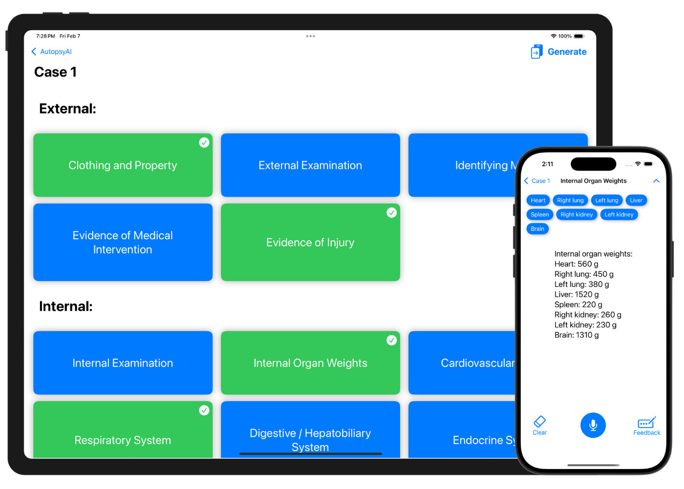 Autopsy Professional Dashboard